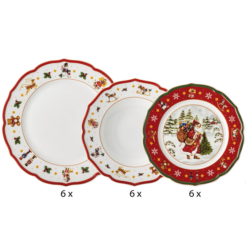 Snow White Ceramic Porcelain Dinnerware Set - 18 Piece - Online